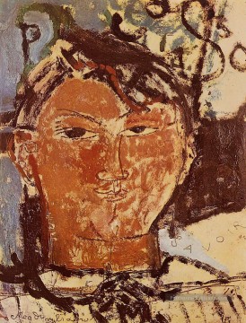 portrait Tableau Peinture - portrait de picasso 1915 Amedeo Modigliani